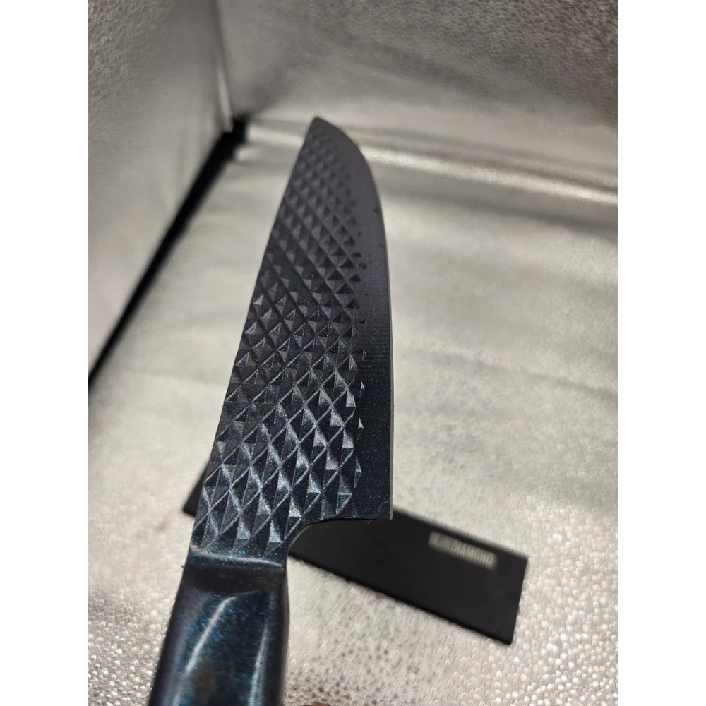 Blue Diamond SharpStone 8 inch Chef Knife Non-Stick Stainless Steel Sheath O2